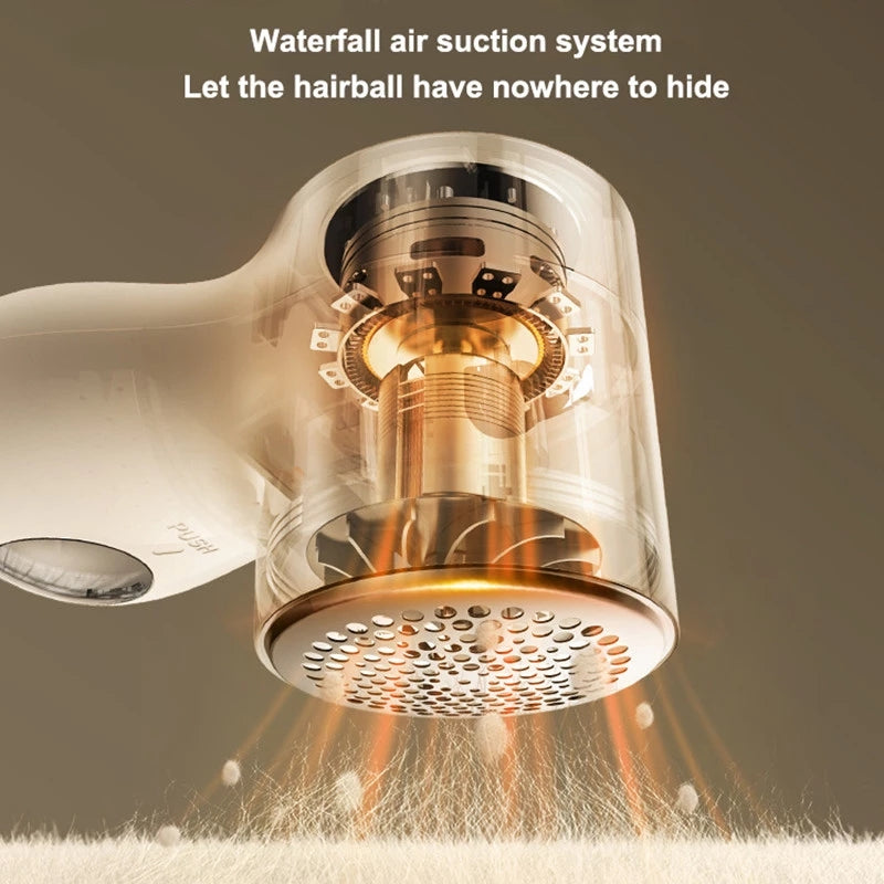 Electric USB Rechargeable Lint Remover & Fabric Hairball Trimmer — Smart LED Fabric Shaver for Clothes, Upholstery & Household Textiles