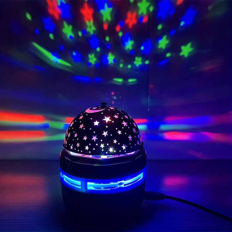 LED Mini Magic Star Projector Ball – USB RGB Room Light